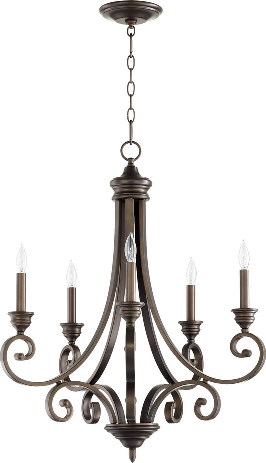 Quorum - 6054-5-86 - Five Light Chandelier - Bryant - Oiled Bronze