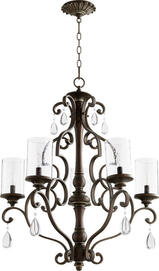 Quorum - 6073-5-39 - Five Light Chandelier - San Miguel - Vintage Copper