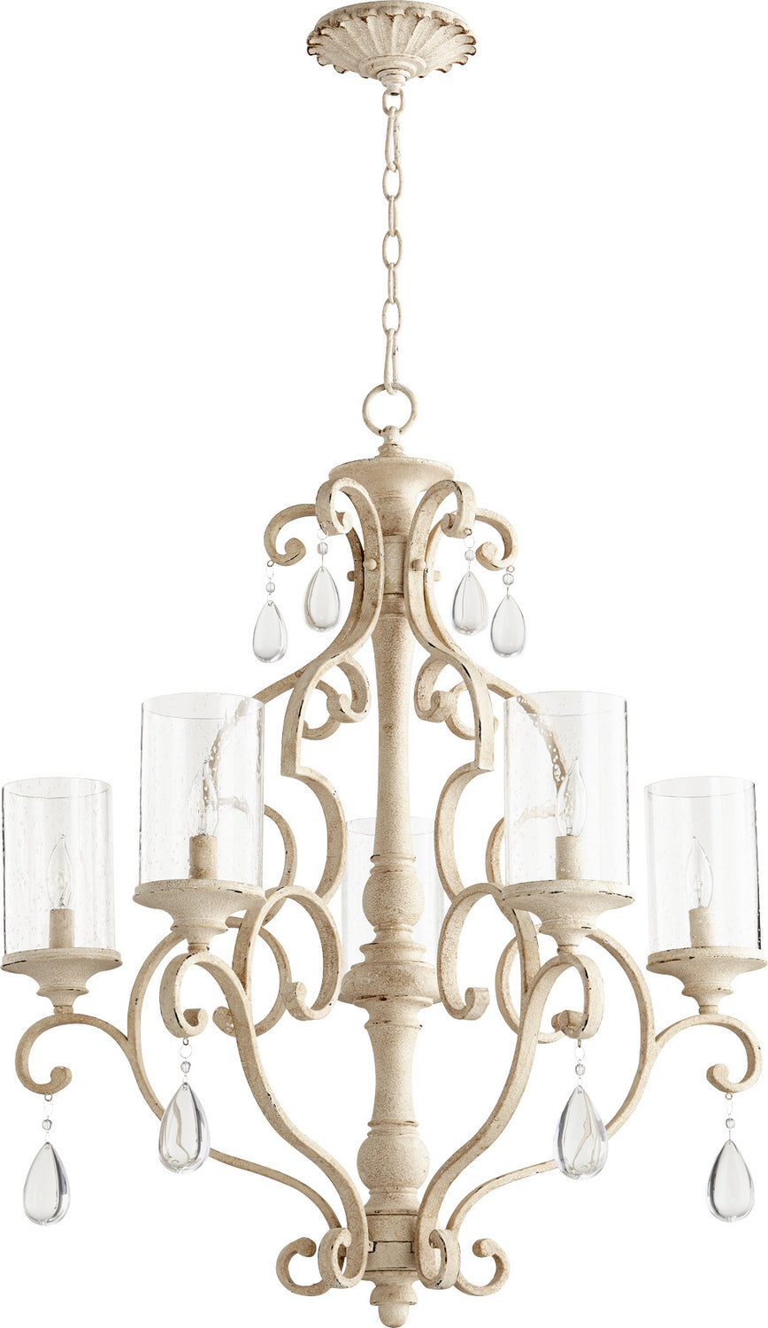 Quorum - 6073-5-70 - Five Light Chandelier - San Miguel - Persian White