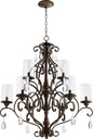 Quorum - 6073-9-39 - Nine Light Chandelier - San Miguel - Vintage Copper