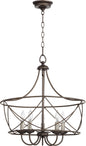 Quorum - 6416-5-86 - Five Light Pendant - Cilia - Oiled Bronze