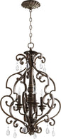 Quorum - 6873-4-39 - Four Light Entry Pendant - San Miguel - Vintage Copper
