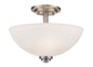 Z-Lite - 443SF-BN - Three Light Semi Flush Mount - Ashton - Brushed Nickel