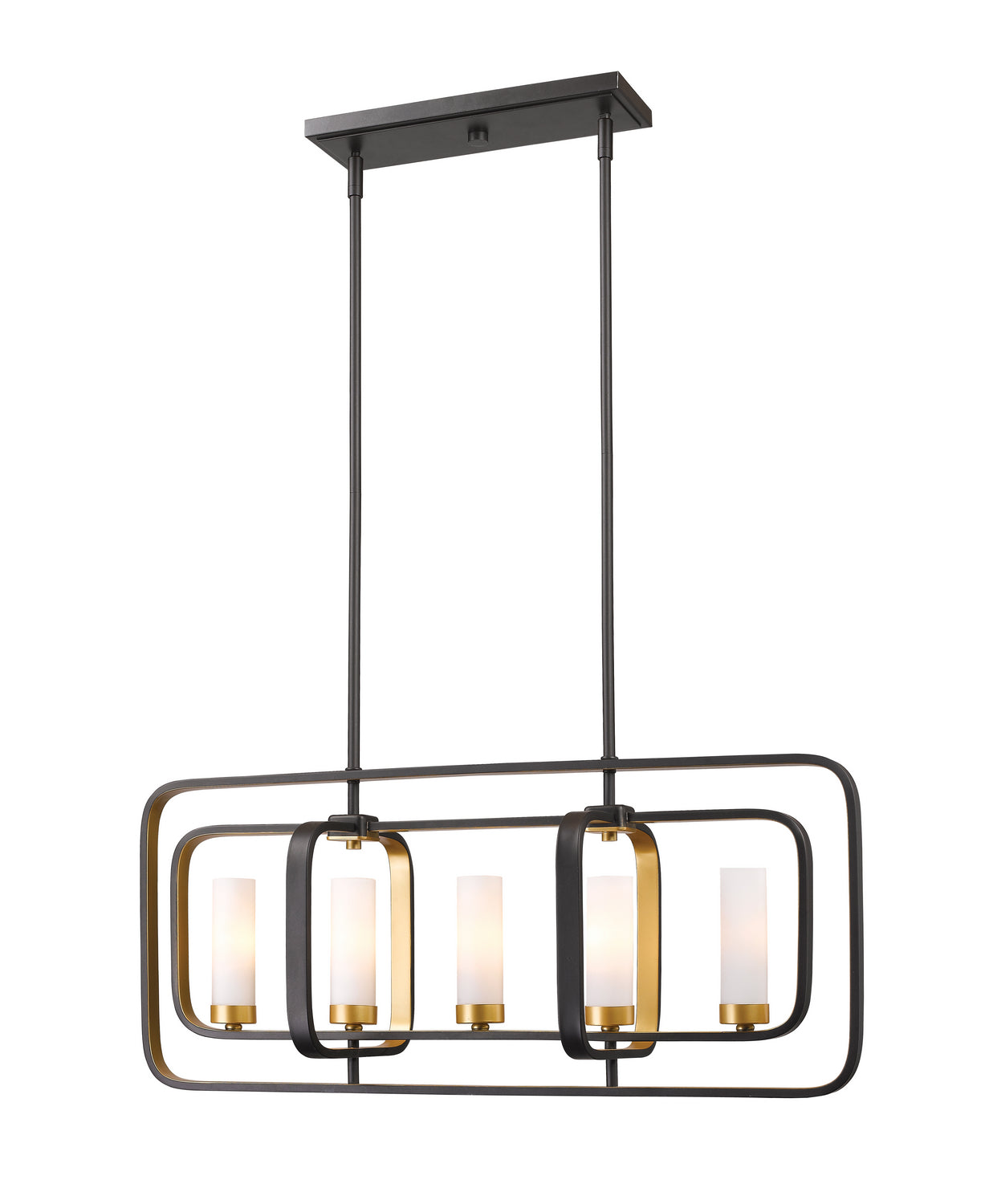 Z-Lite - 6000-5L-BZGD - Five Light Linear Chandelier - Aideen - Bronze Gold