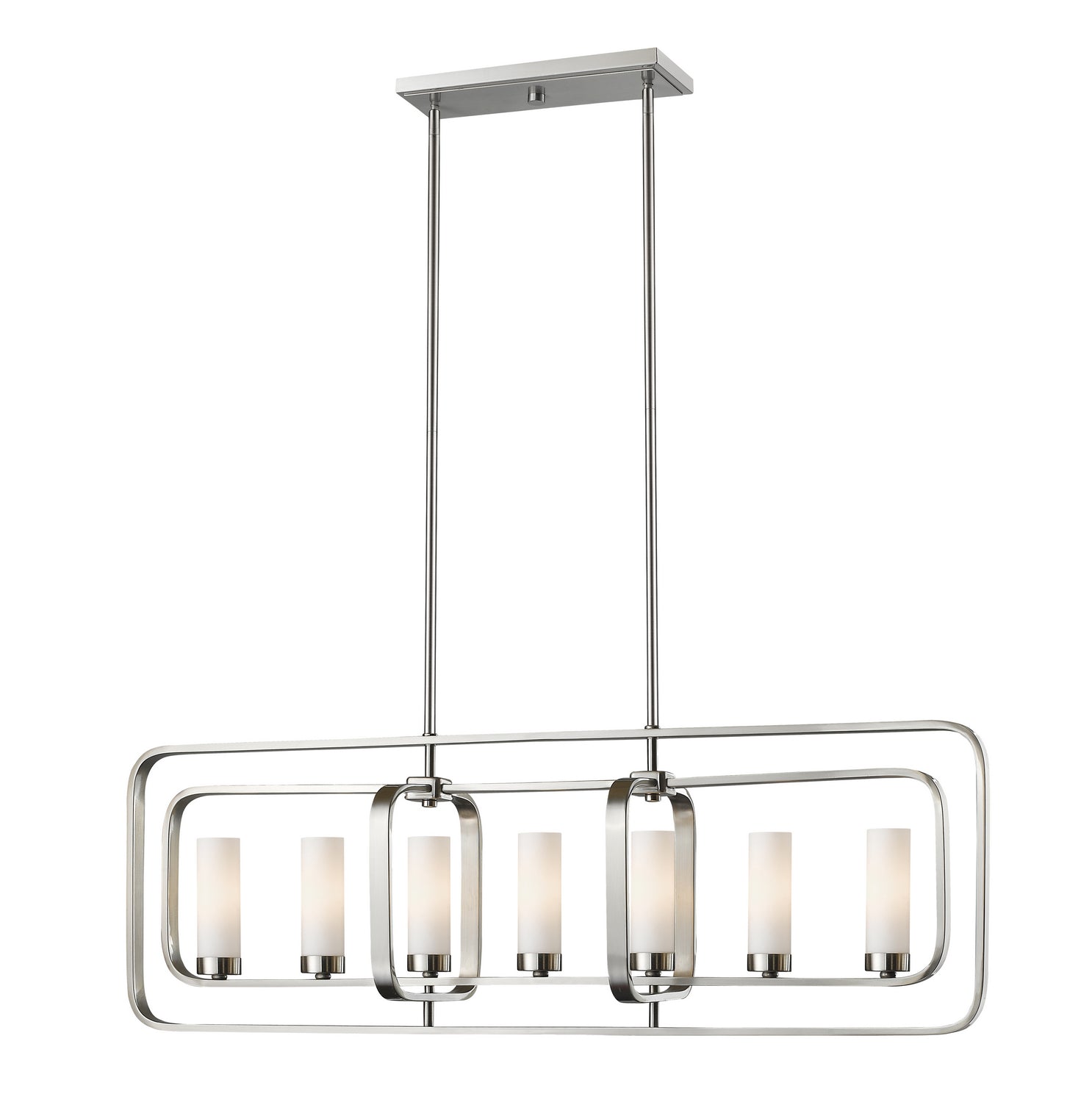 Z-Lite - 6000-7L-BN - Seven Light Linear Chandelier - Aideen - Brushed Nickel