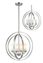 Z-Lite - 6002-4S-BN - Four Light Chandelier - Ashling - Brushed Nickel