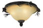 Vaxcel - C0120 - Three Light Flush Mount - Sierra - Black Walnut