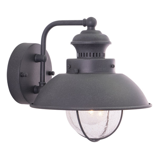 Vaxcel - T0267 - One Light Outdoor Wall Mount - Harwich - Textured Gray