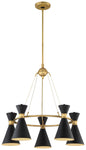 George Kovacs - P1825-248 - Five Light Chandelier - Conic - Honey Gold