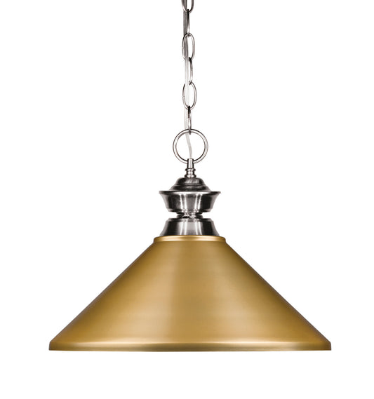 Z-Lite - 100701BN-MSG - One Light Pendant - Pendant Lights - Brushed Nickel