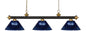 Z-Lite - 200-3BRZ+SG-ARDB - Three Light Billiard - Riviera - Bronze / Satin Gold