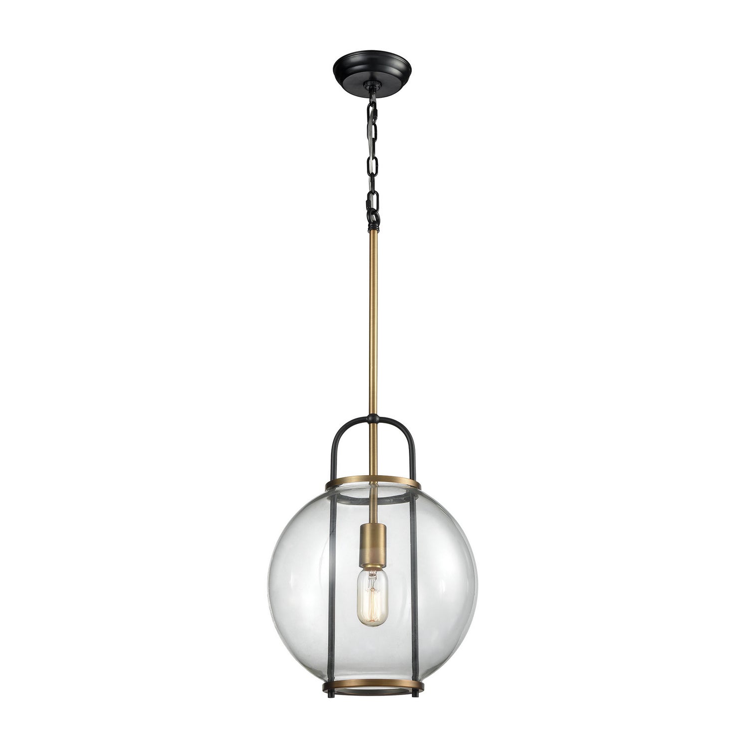 ELK Home - D3229 - One Light Mini Pendant - Faraday - Aged Brass