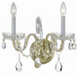 Crystorama - 1032-PB-CL-SAQ - Two Light Wall Sconce - Traditional Crystal - Polished Brass