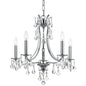 Crystorama - 5935-CH-CL-S - Five Light Mini Chandelier - Cedar - Polished Chrome