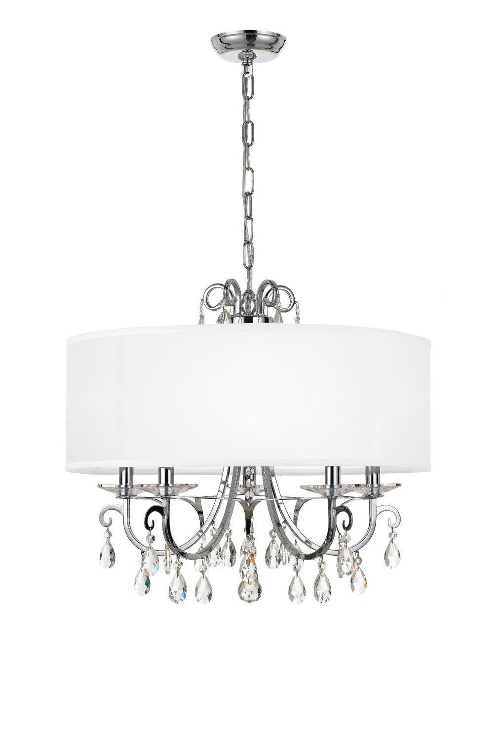 Crystorama - 6625-CH-CL-S - Five Light Chandelier - Othello - Polished Chrome