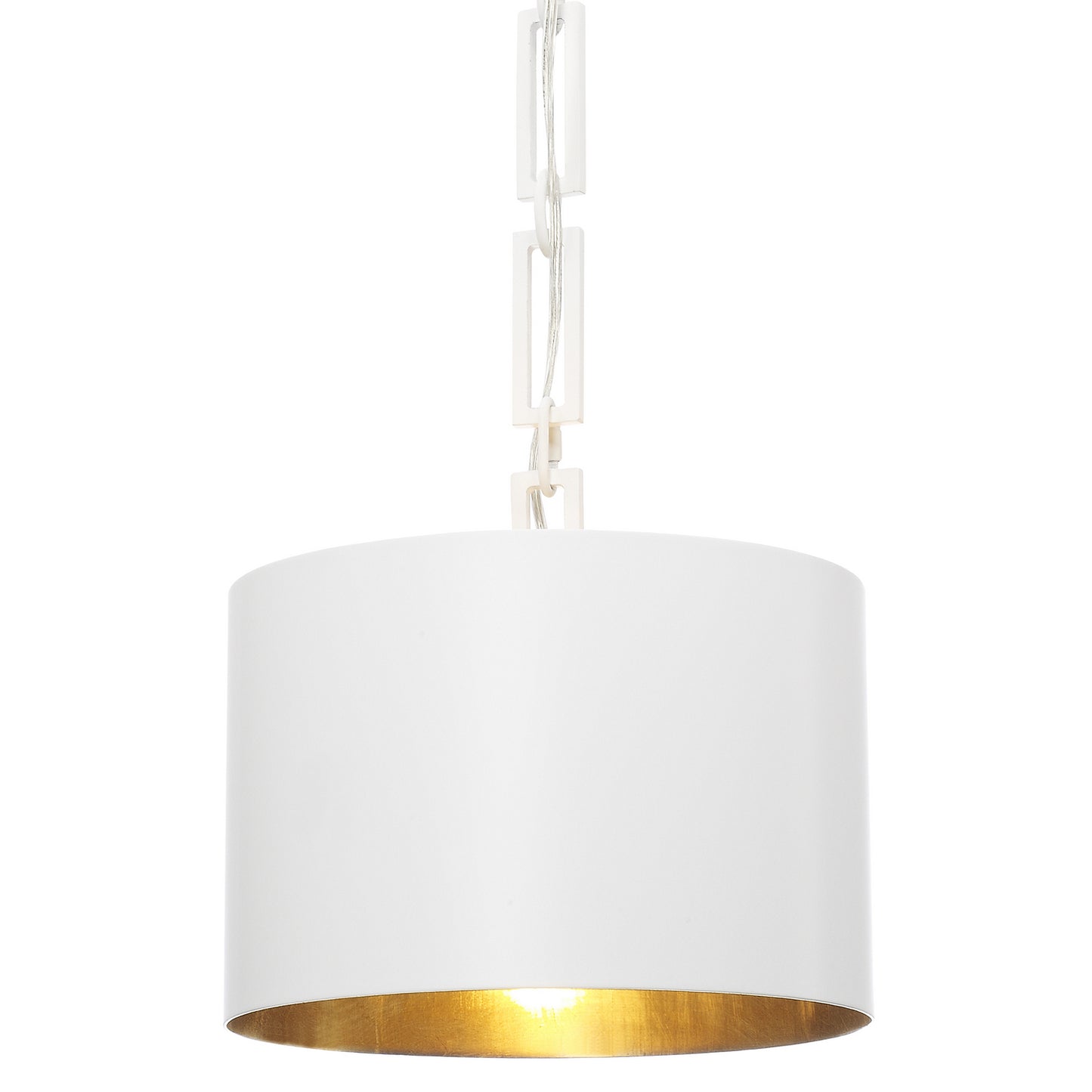 Crystorama - 8683-MT-GA - One Light Chandelier - Alston - Matte White / Antique Gold