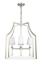 Crystorama - 8864-PN - Four Light Chandelier - Baxter - Polished Nickel