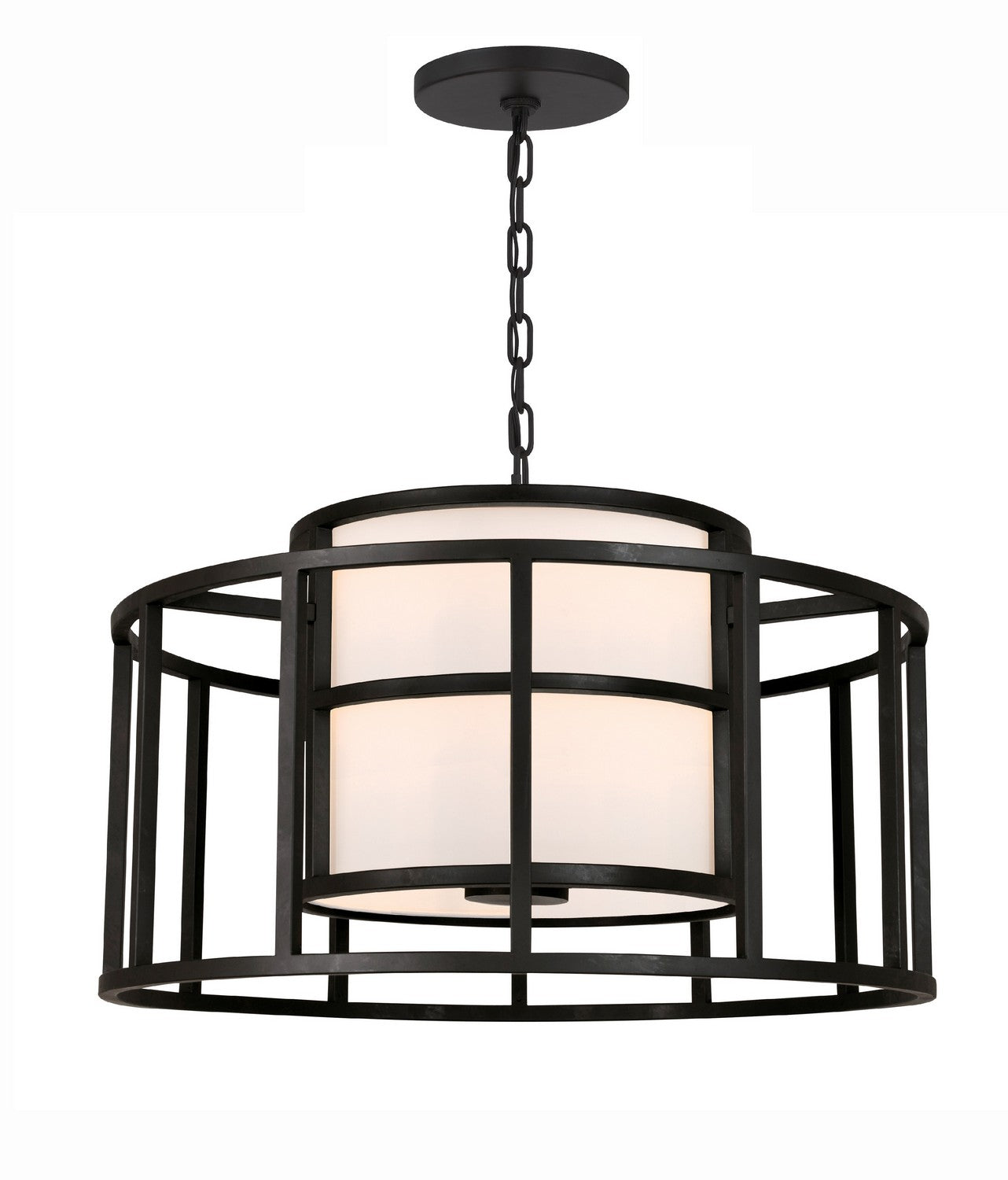 Crystorama - 9595-MK - Five Light Chandelier - Hulton - Matte Black