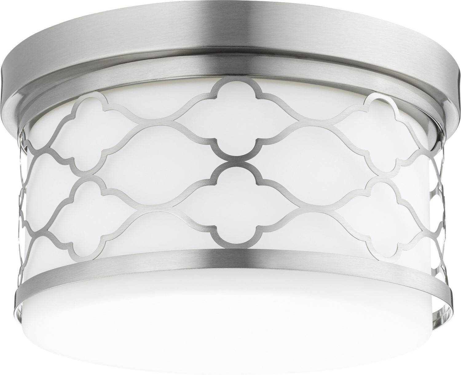 Quorum - 343-12-65 - Two Light Ceiling Mount - Trellis Ceiling Mounts - Satin Nickel