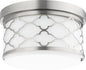 Quorum - 343-12-65 - Two Light Ceiling Mount - Trellis Ceiling Mounts - Satin Nickel