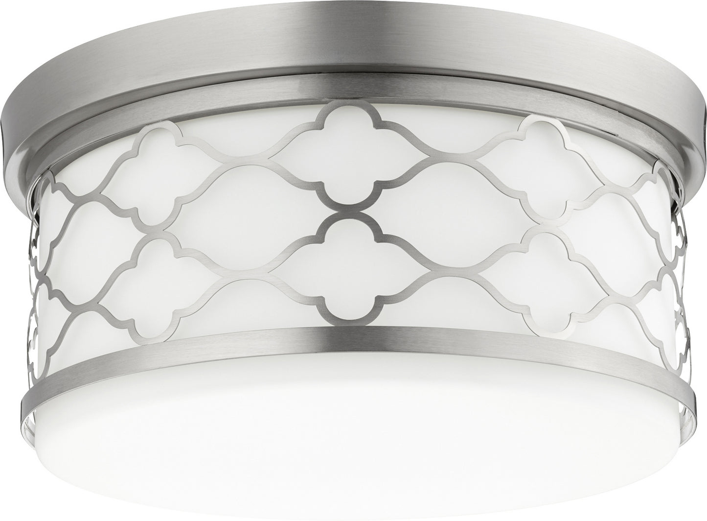 Quorum - 343-14-65 - Three Light Ceiling Mount - Trellis Ceiling Mounts - Satin Nickel