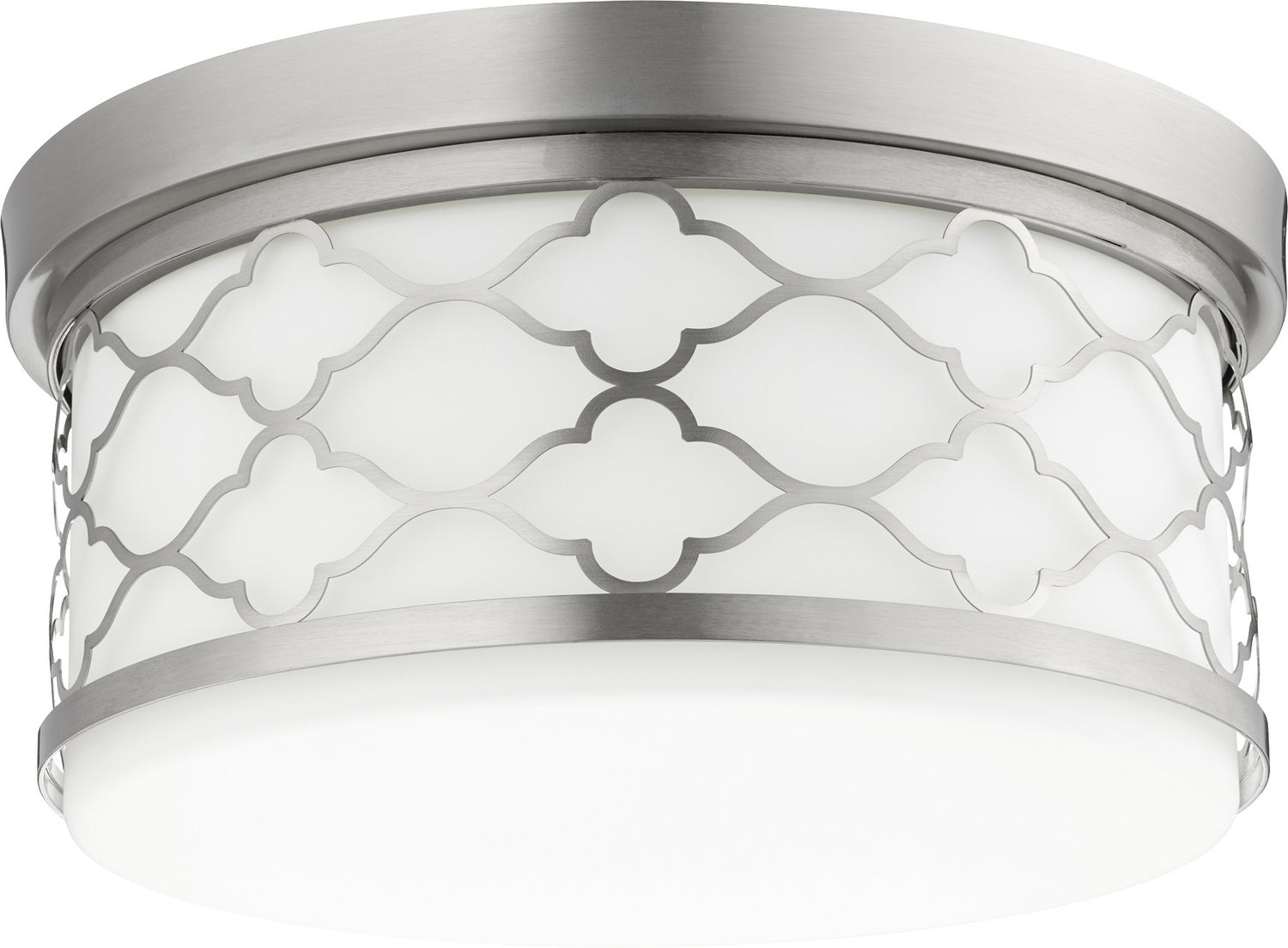Quorum - 343-14-65 - Three Light Ceiling Mount - Trellis Ceiling Mounts - Satin Nickel