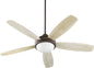 Quorum - 36525-9186 - 52"Ceiling Fan - Colton - Oiled Bronze w/ Satin Opal