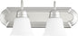 Quorum - 5094-2-65 - Two Light Vanity - 5094 Vanities - Satin Nickel w/ Satin Opal