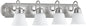 Quorum - 5094-4-65 - Four Light Vanity - 5094 Vanities - Satin Nickel w/ Satin Opal