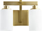 Quorum - 5207-2-80 - Two Light Vanity - Lancaster - Aged Brass