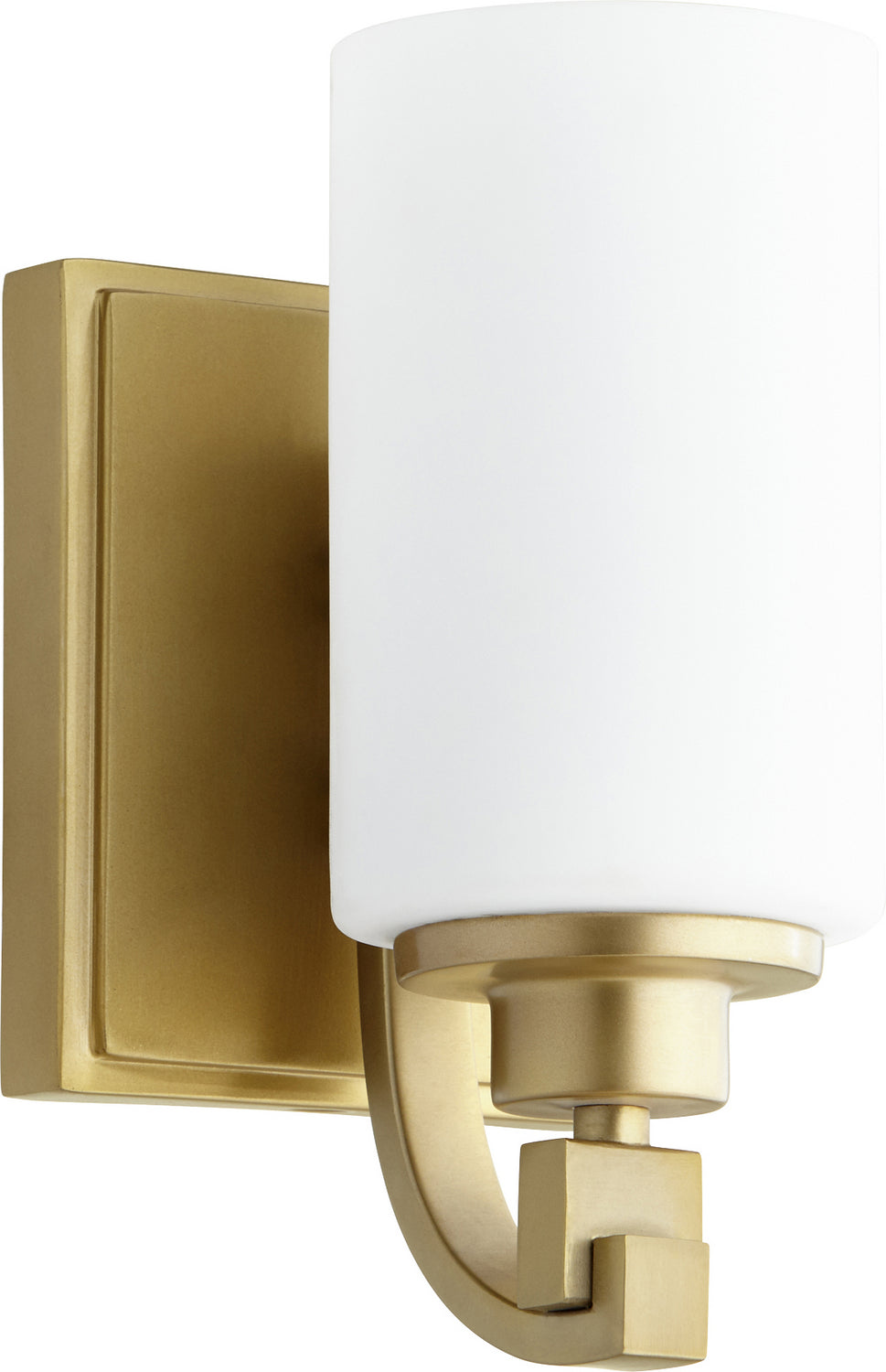 Quorum - 5407-1-80 - One Light Wall Mount - Lancaster - Aged Brass