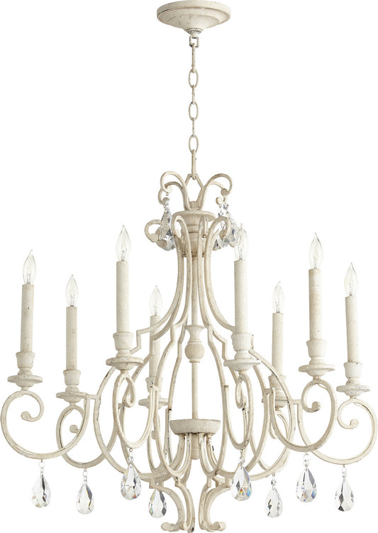 Quorum - 6014-8-70 - Eight Light Chandelier - Ansley - Persian White