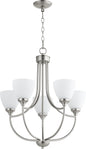 Quorum - 6059-5-65 - Five Light Chandelier - Enclave - Satin Nickel