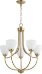 Quorum - 6059-5-80 - Five Light Chandelier - Enclave - Aged Brass