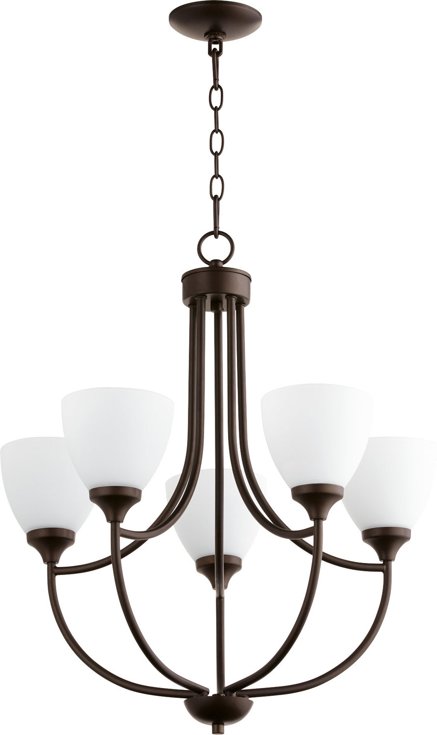 Quorum - 6059-5-86 - Five Light Chandelier - Enclave - Oiled Bronze