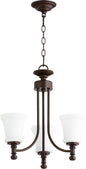 Quorum - 6122-3-86 - Three Light Chandelier - Rossington - Oiled Bronze