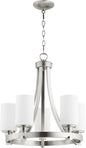 Quorum - 6207-5-65 - Five Light Chandelier - Lancaster - Satin Nickel