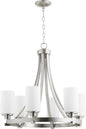 Quorum - 6207-6-65 - Six Light Chandelier - Lancaster - Satin Nickel