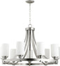 Quorum - 6207-9-65 - Nine Light Chandelier - Lancaster - Satin Nickel