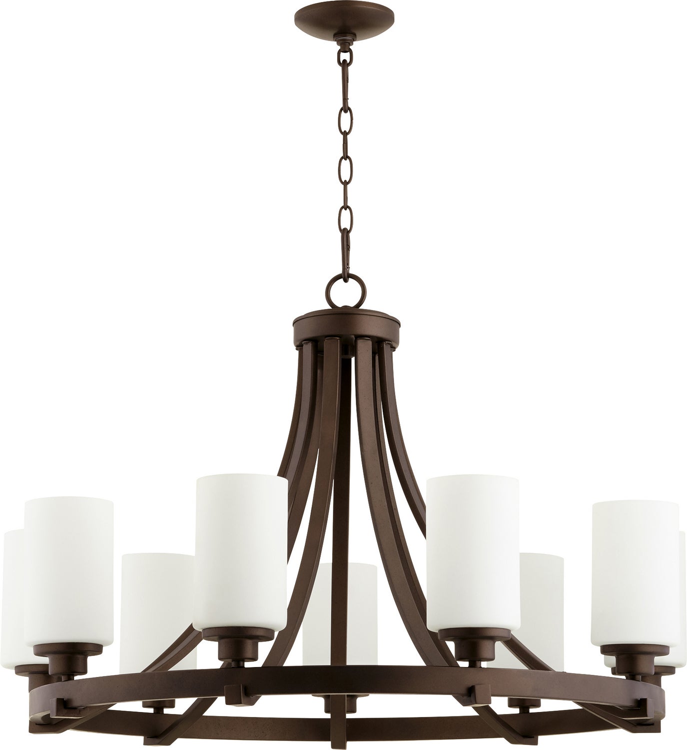 Quorum - 6207-9-86 - Nine Light Chandelier - Lancaster - Oiled Bronze