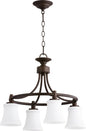 Quorum - 6422-4-86 - Four Light Chandelier - Rossington - Oiled Bronze