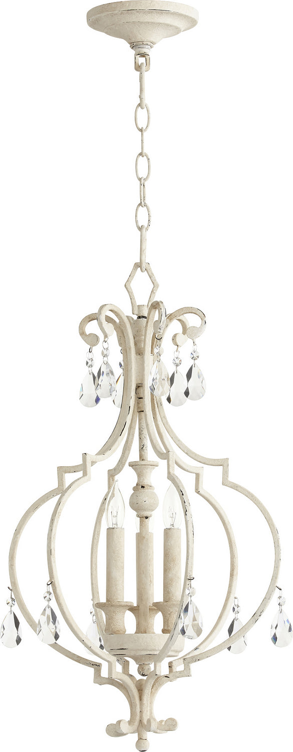 Quorum - 6714-3-70 - Three Light Entry Pendant - Ansley - Persian White