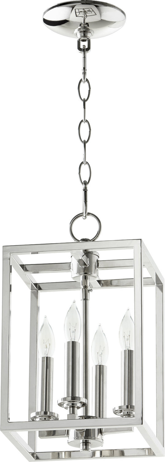 Quorum - 6731-4-162 - Four Light Entry Pendant - Cuboid Entries - Polished Nickel