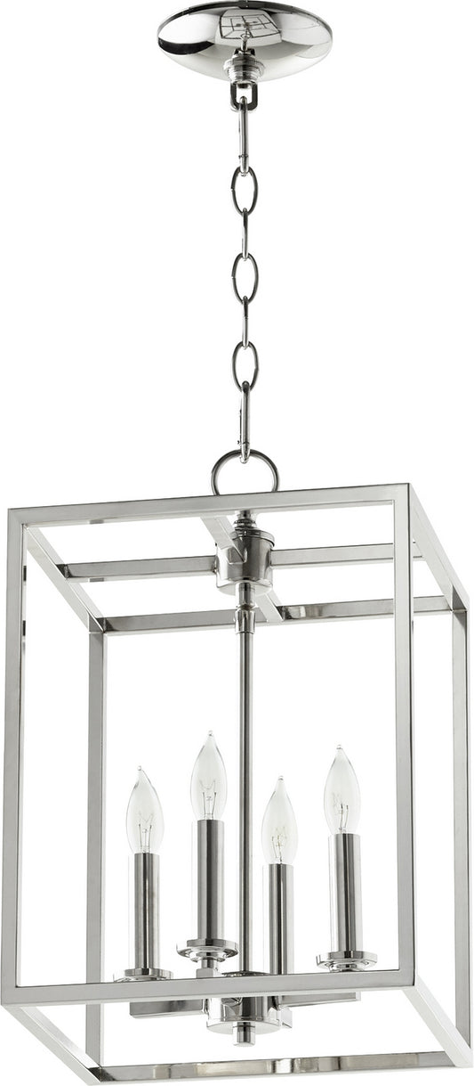 Quorum - 6731-4-62 - Four Light Entry Pendant - Cuboid Entries - Polished Nickel