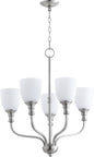 Quorum - 6811-5-65 - Five Light Chandelier - Richmond - Satin Nickel