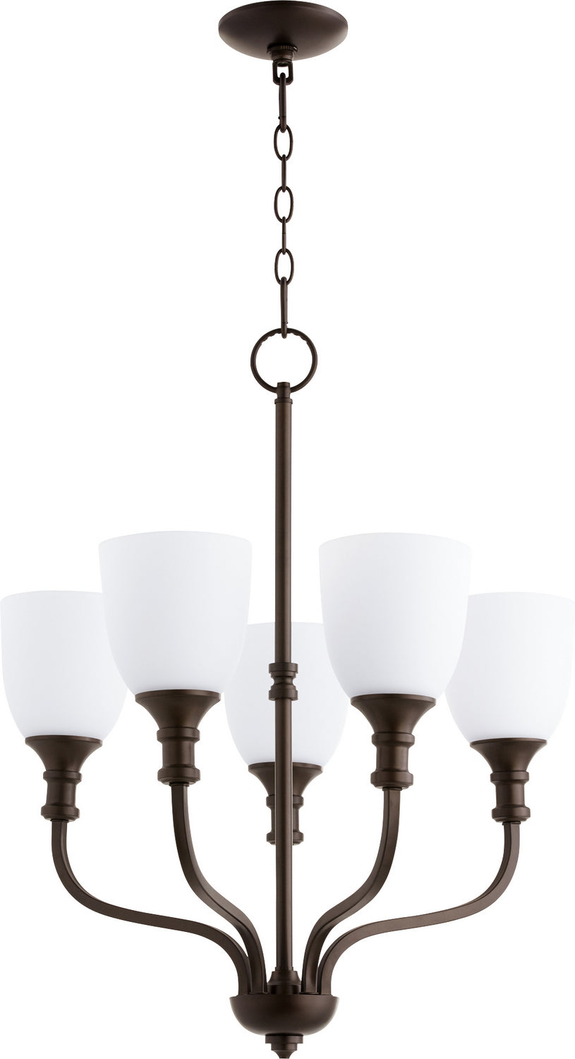 Quorum - 6811-5-86 - Five Light Chandelier - Richmond - Oiled Bronze