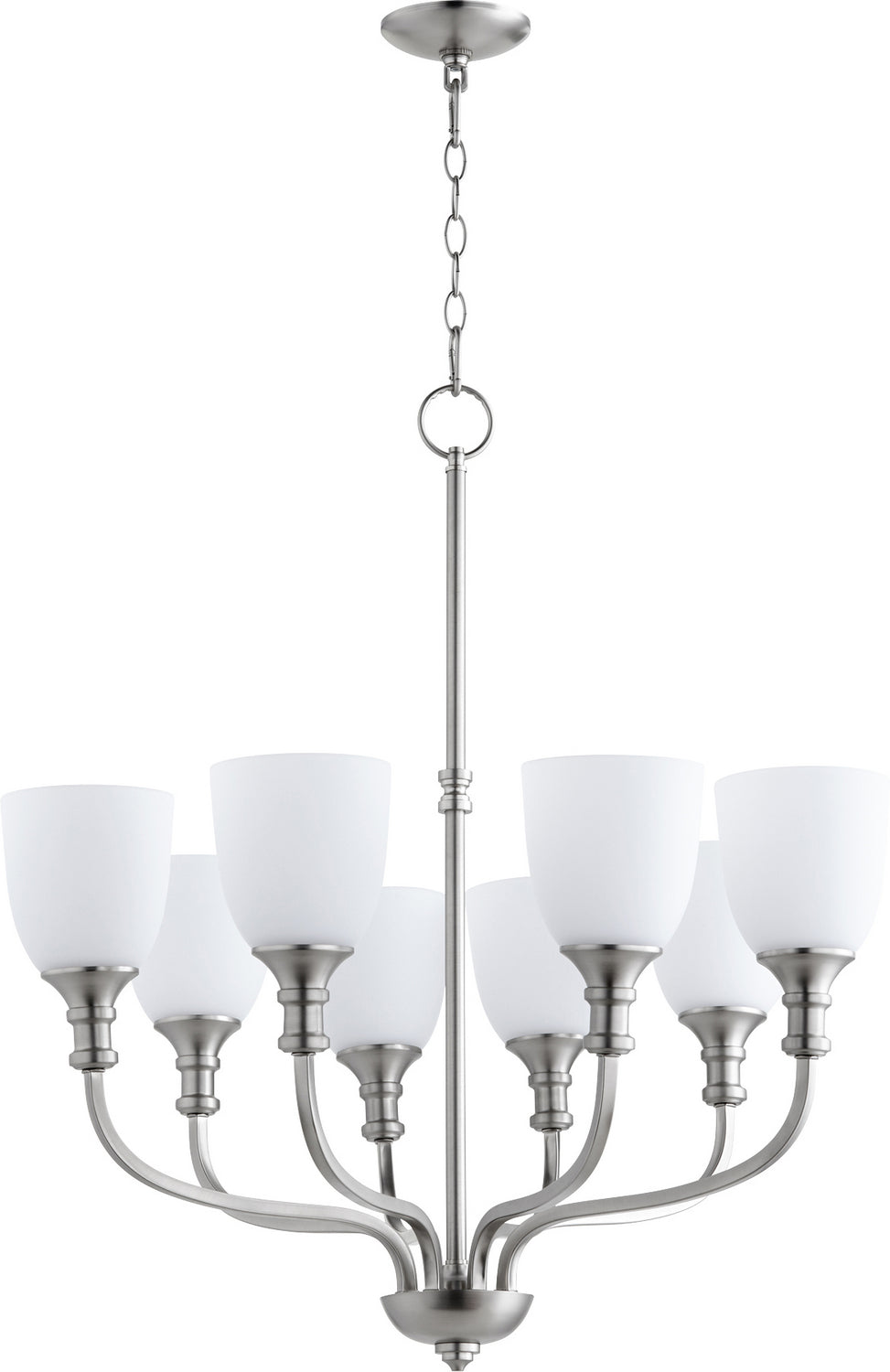 Quorum - 6811-8-65 - Eight Light Chandelier - Richmond - Satin Nickel