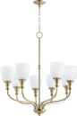 Quorum - 6811-8-80 - Eight Light Chandelier - Richmond - Aged Brass