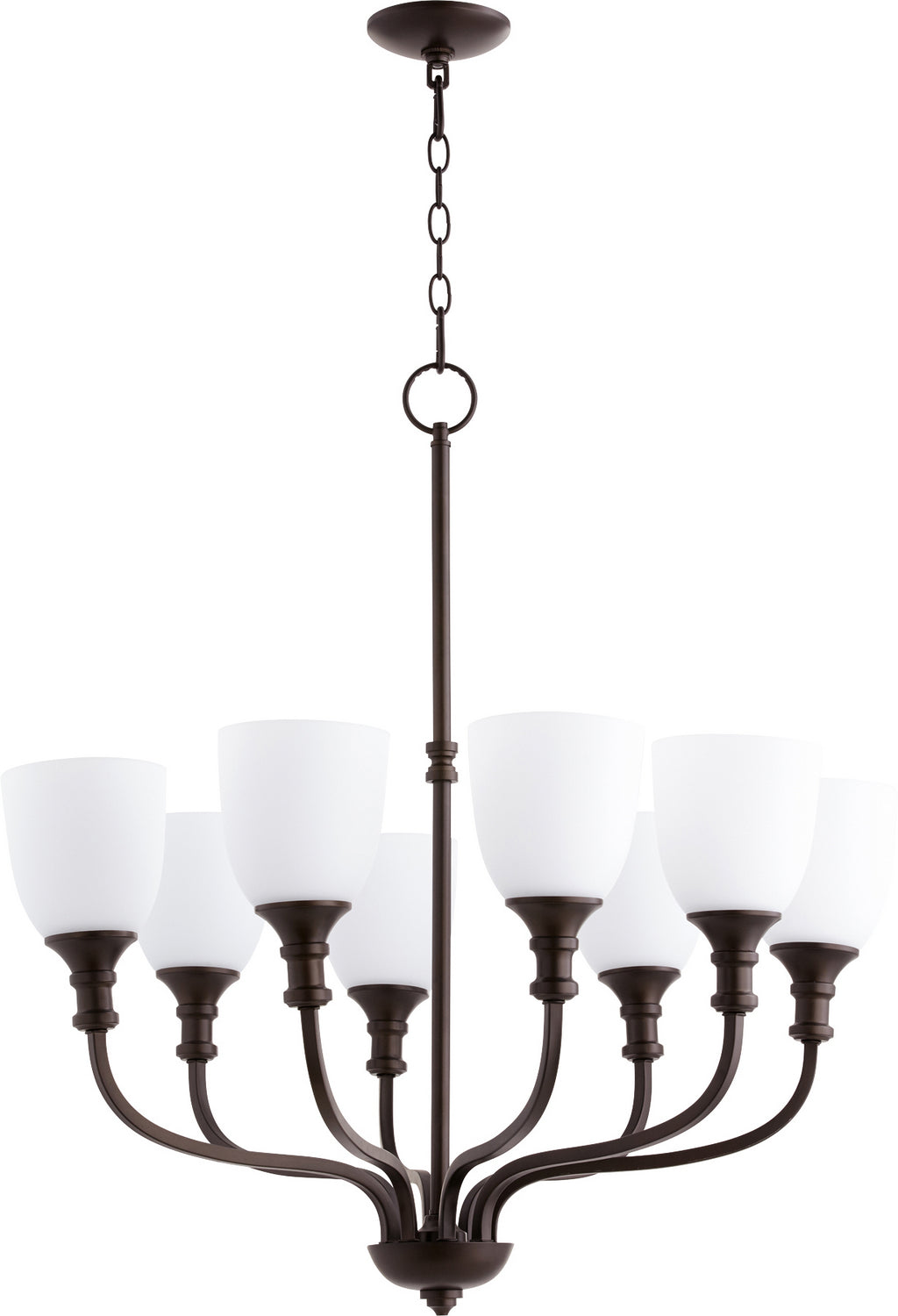 Quorum - 6811-8-86 - Eight Light Chandelier - Richmond - Oiled Bronze