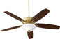 Quorum - 70525-80 - 52"Ceiling Fan - Breeze - Aged Brass